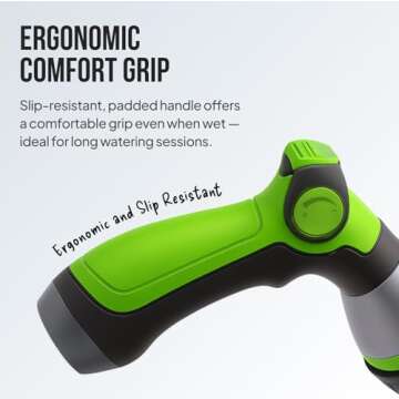 Best 8-Pattern Garden Hose Nozzle with Thumb Control
