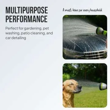 Best 8-Pattern Garden Hose Nozzle with Thumb Control