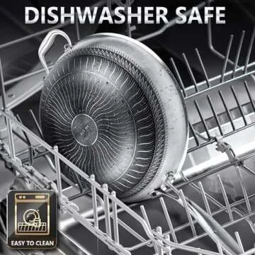 MICHELANGELO 12.5 Inch Honeycomb Stainless Steel Wok