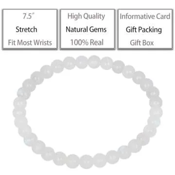 QOGIR Moonstone Bracelet - Handmade Natural Gemstone Elegance