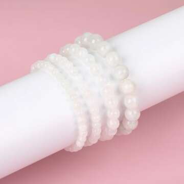 QOGIR Moonstone Bracelet - Handmade Natural Gemstone Elegance
