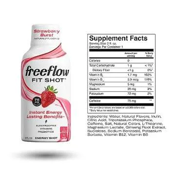 Freeflow Fit Energy Shots - Natural Caffeine Boost