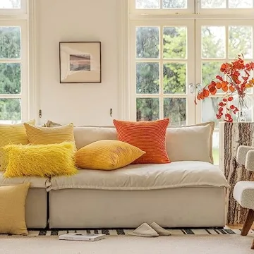 Home Brilliant Burnt Orange Decorative Pillow Covers