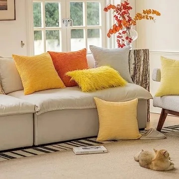 Home Brilliant Burnt Orange Decorative Pillow Covers