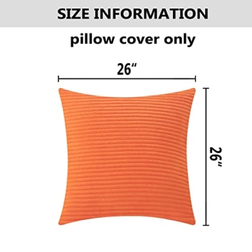 Home Brilliant Burnt Orange Decorative Pillow Covers