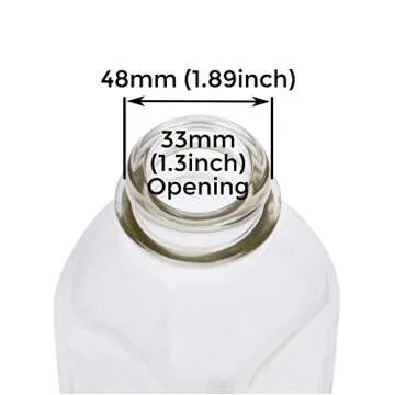 Glass Milk Bottle with Extra Lids - Set of 2 - USA Made 33.8 Oz Jug - Thick Durable Milk Bottle Larger than 1 Quart
