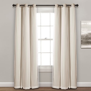 Lush Decor Sheer Grommet Curtains for Elegant Home Decor