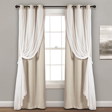 Lush Decor Sheer Grommet Curtains for Elegant Home Decor