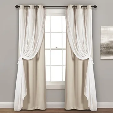 Lush Decor Sheer Grommet Curtains for Elegant Home Decor