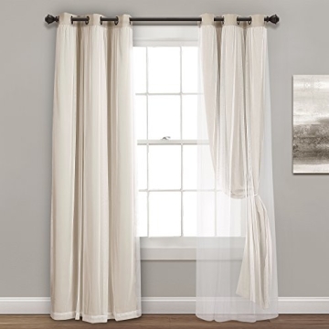 Lush Decor Sheer Grommet Curtains for Elegant Home Decor