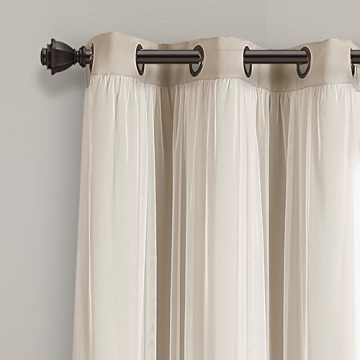 Lush Decor Sheer Grommet Curtains for Elegant Home Decor