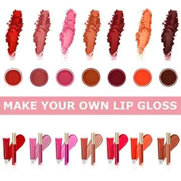 Lip Gloss Making Kit, TSVATE Lip Gloss Kit, Diy Lip Gloss Making Kit, Fun Make Your Own Lipgloss Kids Lip Gloss for Girls, Women, Moisturizing Lip Gloss Base, Jojoba Oil, Lip Gloss Tubes, Gift for Her