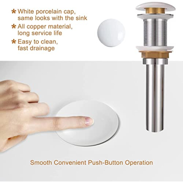 Elegant Davivy 24'' Oval Vessel Sink with Drain