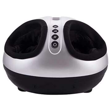 truMedic Shiatsu Foot Massager with Heat Deep Kneading Electric Foot Massage Machine - Stimulates Ti...