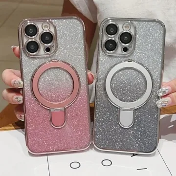 Glitter iPhone 12 Pro Max Case with Ring Holder