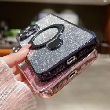 Glitter iPhone 12 Pro Max Case with Ring Holder