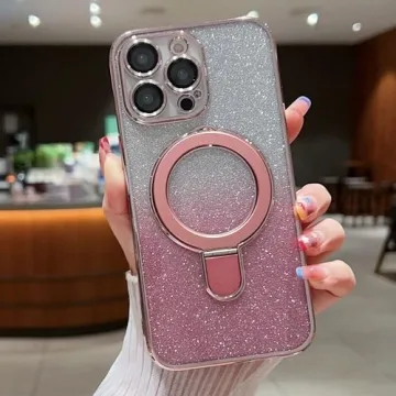 Glitter iPhone 12 Pro Max Case with Ring Holder