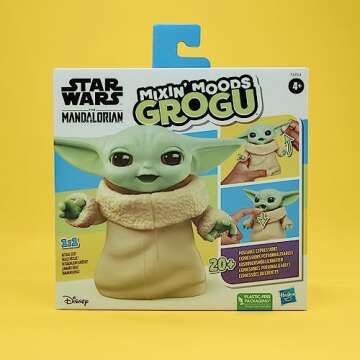 STAR WARS Mixin' Moods Grogu, 20+ Poseable Expressions, 5-Inch-Tall Grogu Toy, 4+ Years