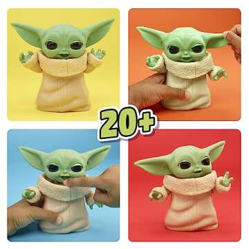 STAR WARS Mixin' Moods Grogu, 20+ Poseable Expressions, 5-Inch-Tall Grogu Toy, 4+ Years