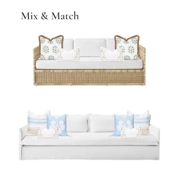 Hofdeco Lumbar Pillow Cover - Outdoor & Indoor Use