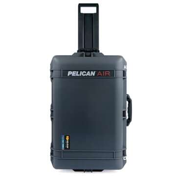 Pelican 1595 Case - Charcoal Waterproof with Custom Foam