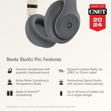 Beats Studio Pro - Premium Wireless Over-Ear Headphones- Up to 40-Hour Battery Life, Active Noise Ca...