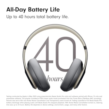 Beats Studio Pro - Premium Wireless Over-Ear Headphones- Up to 40-Hour Battery Life, Active Noise Cancelling, USB-C Lossless Audio, Apple & Android Compatible - Amazon Exclusive Sand Gray