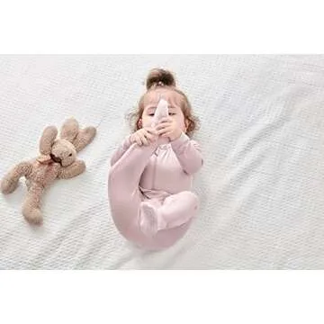 RRP Unisex Baby Footies Pajamas,Rayon Derived From Bamboo,Buttery Soft Sleep 'N Play PJs,2-Way Zipper Closure,0-18 Months (Sage/BlueGrey/Blush, 3-6 Months)