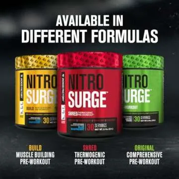 Jacked Factory NITROSURGE Shred Pre Workout Energy Booster