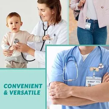 Nurseology Nurse Badge Reel Retractable – Nursing Name Badge Holder – Felt Badge Reel for Nurses, Students & Teachers – Cute Badge Reels for Nurses – Alligator Clip (Girl Bandaid)