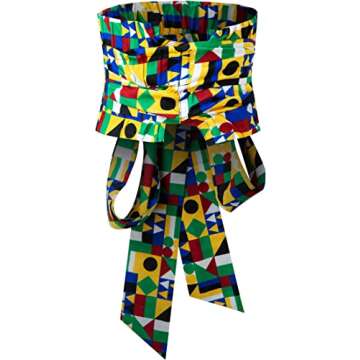 HongyuAmy Women African Belt - Handcrafted Kente Print Fashion