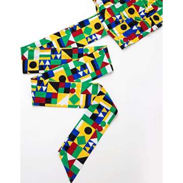 Stylish HongyuAmy African Belt for Women in Kente Design