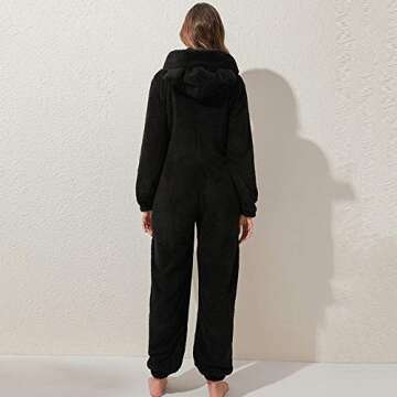 MUMUBREAL Womens Fleece Onesies Pajamas Jumpsuit Warm Sherpa Romper Sleepwear One Piece Zipper Hoode...