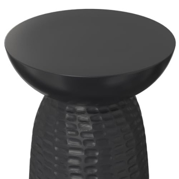 SIMPLIHOME Boyd Solid Mango Wood Accent Table in Black