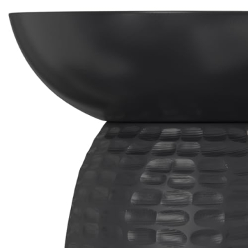 SIMPLIHOME Boyd Solid Mango Wood Accent Table in Black