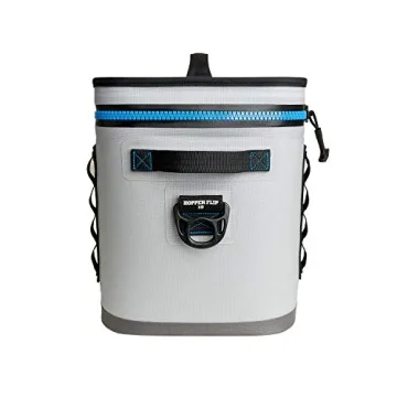 YETI Hopper Flip 18 Portable Cooler, Fog Gray/Tahoe Blue