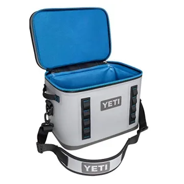 YETI Hopper Flip 18 Portable Cooler, Fog Gray/Tahoe Blue