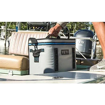 YETI Hopper Flip 18 Portable Cooler, Fog Gray/Tahoe Blue