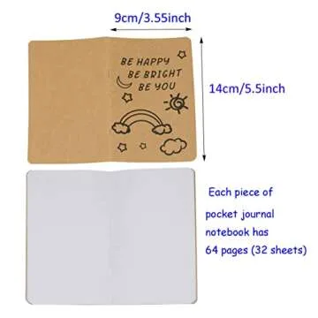 Inspirational Pocket Notebooks - Mini Journals for Gifts