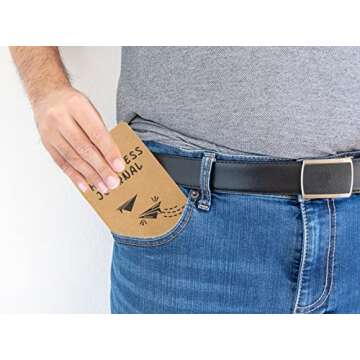 Inspirational Notepads Kraft Paper Notebooks,Mini Happy Journal Notebooks Bulk Small Pocket Notepads for School Office Home Coworkers Travel Gift Present Supplies (12pcs-6styles, Brown-Blank Pages)