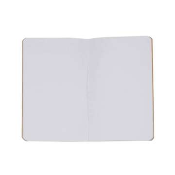 Inspirational Notepads Kraft Paper Notebooks,Mini Happy Journal Notebooks Bulk Small Pocket Notepads for School Office Home Coworkers Travel Gift Present Supplies (12pcs-6styles, Brown-Blank Pages)