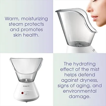 True Glow by Conair Facial Steamer for Home Spa Experience