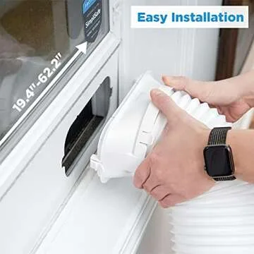 Midea 8,000 BTU ASHRAE (5,300 BTU SACC) Portable Air Conditioner, Cools up to 175 Sq. Ft., with Dehumidifier & Fan mode, Easy- to-use Remote Control & Window Installation Kit Included