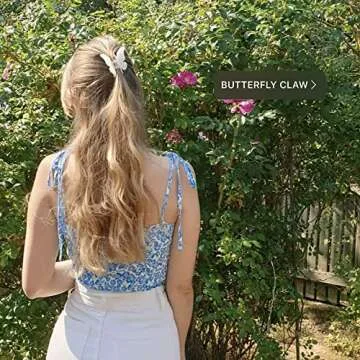 NAISIER Butterfly Hair Clips - Eco-friendly 3 Pack