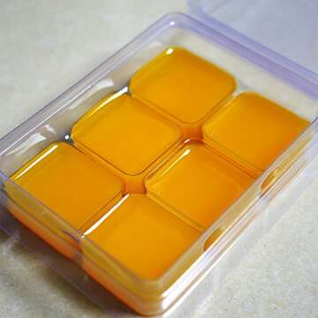 DGQ Wax Melt Molds - 50 Packs Clear Empty Plastic Wax Melt Clamshells for Wickless Wax Melt Candles