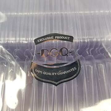 DGQ Wax Melt Molds - 50 Packs Clear Empty Plastic Wax Melt Clamshells for Wickless Wax Melt Candles