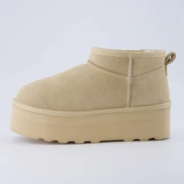 CUSHIONAIRE Hippy Women's Cozy Platform Ankle Boots