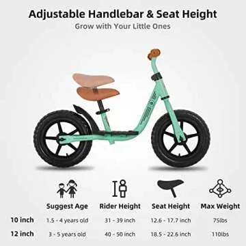 JOYSTAR 10 Inch Balance Bike for Toddlers Ages 2-4