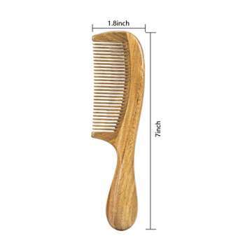 BEINY Sandalwood Hair Comb - Anti Static Ergonomic Design