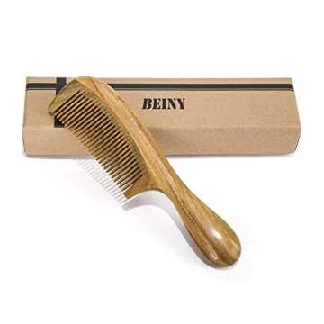 BEINY Sandalwood Hair Comb - Anti Static Ergonomic Design